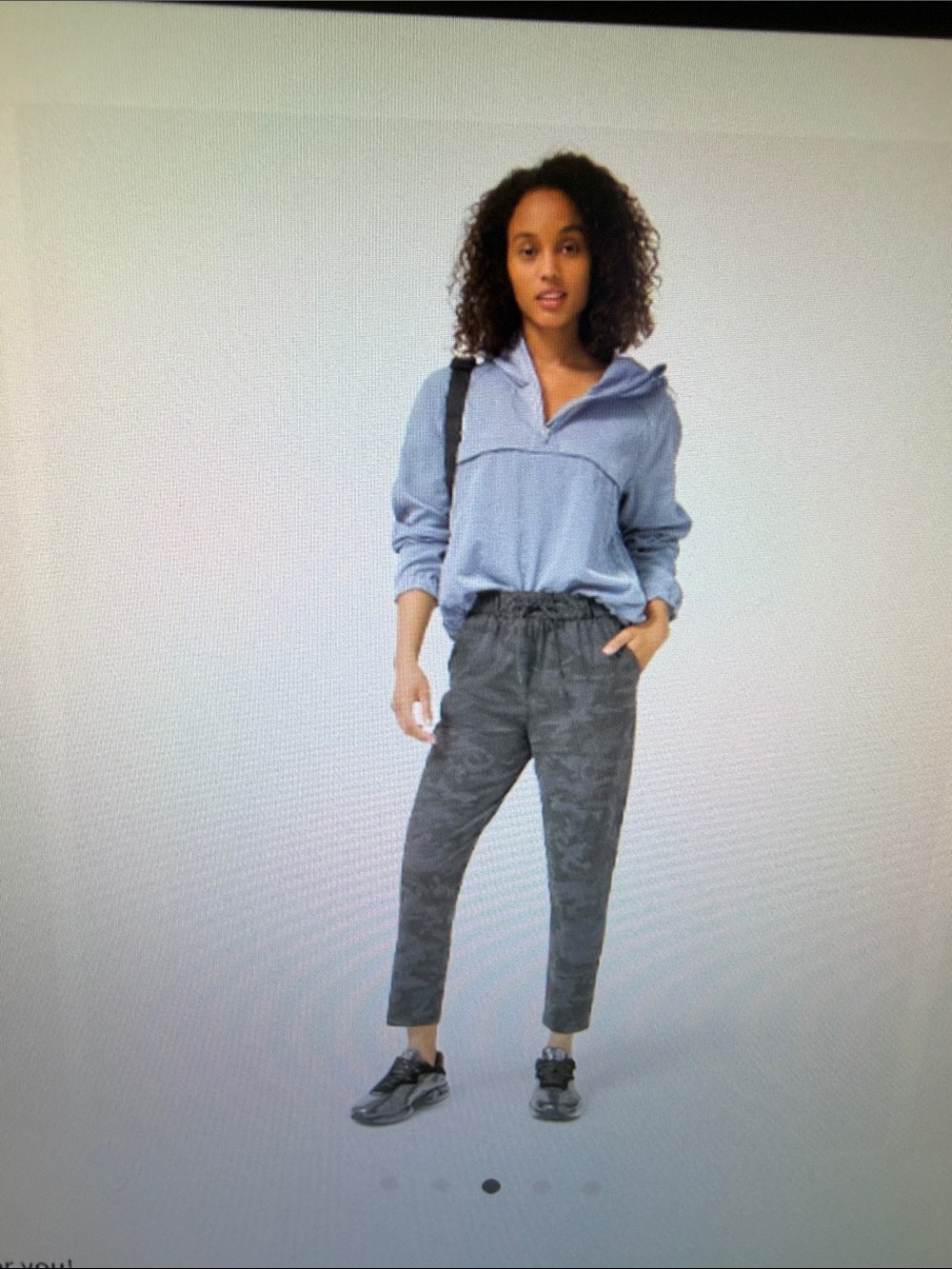 lululemon athletica Keep Moving 7/8 High Rise Black Camo Pants